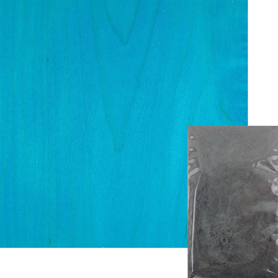 Turquoise Water Soluble Aniline Wood Dye Powder - 1oz, 28g