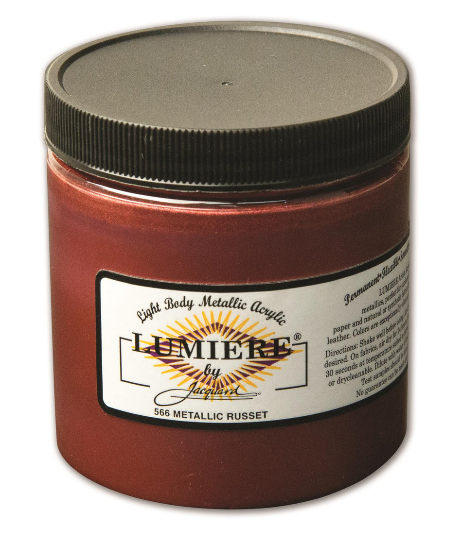 JAC2566 Lumiere 566 Met Russet Metallic Acrylic Paint - 8 fl oz