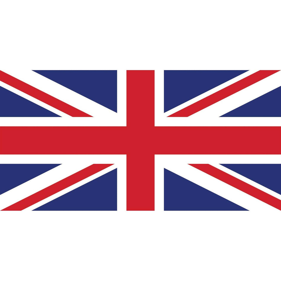 United Kingdom Flag Waterslide Decal