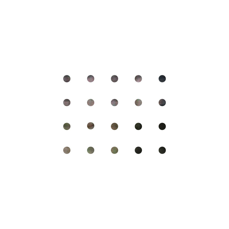 Black Mother of Pearl Dot Inlays - 6mm, Pack of 20, Circle