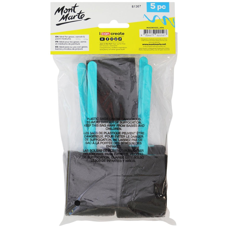 MACR0022 Foam Hobby Brush Poly Bag - Pack of 505