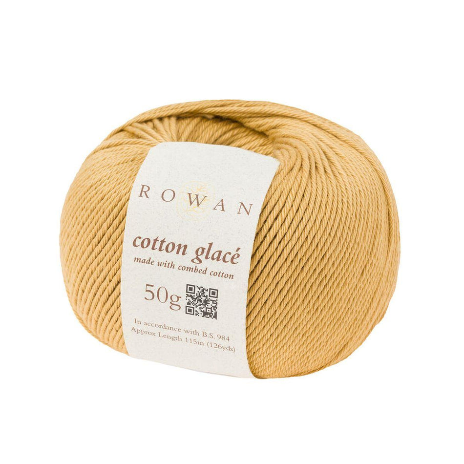 Cotton Glacé Ochre Rg833 100% Cotton Yarn - 50g