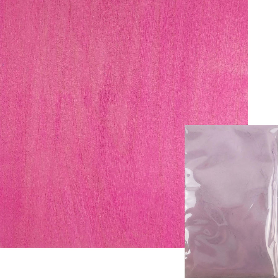 Bright Pink Alcohol Soluble Aniline Wood Dye Powder - 1oz, 28g