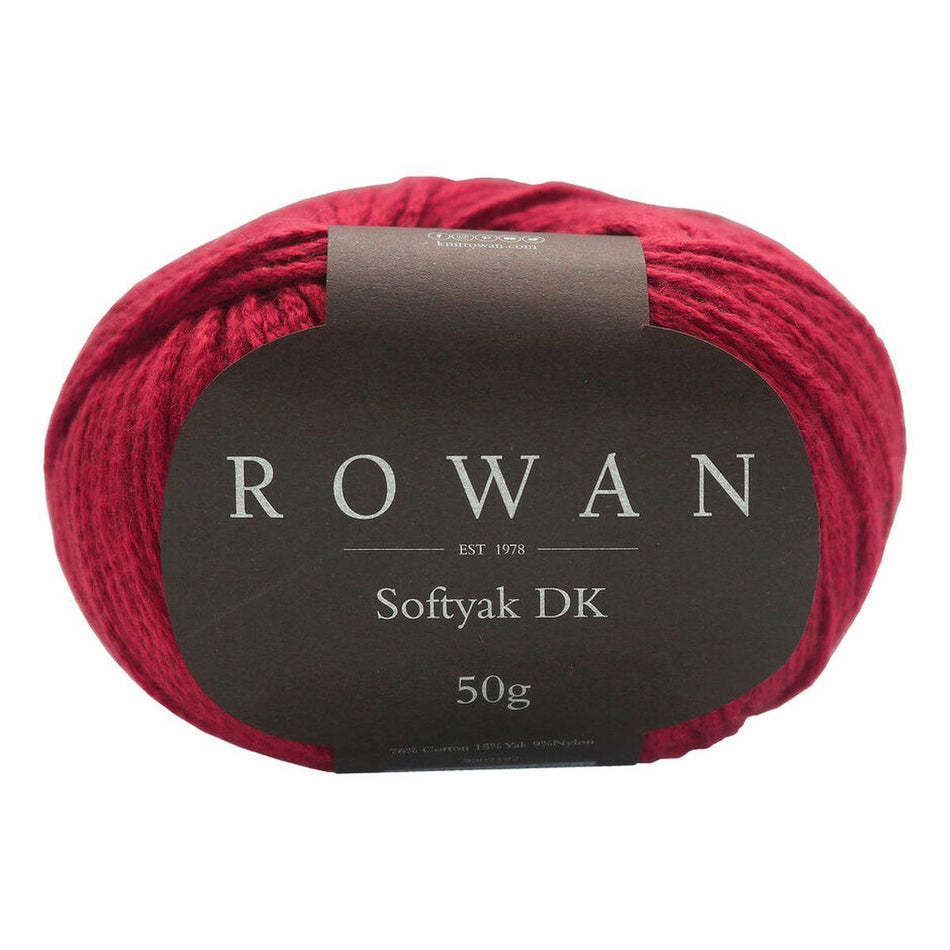 Softyak DK T. Red 253 76% Cotton, 15% Yak, 9% Nylon Yarn - 50g