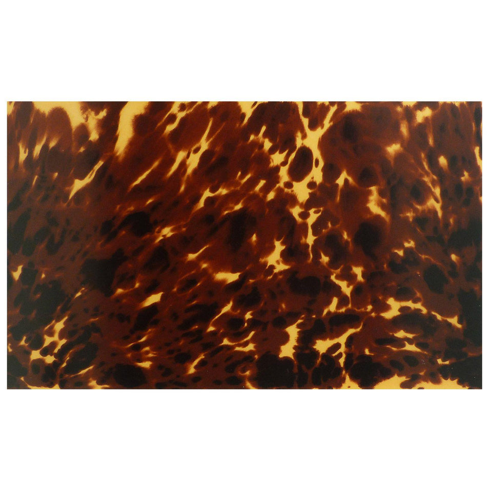 Brown Light Tortoiseshell PVC Acoustic Guitar Pickguard Sheet - 290x180x0.5mm, Adhesive Backing