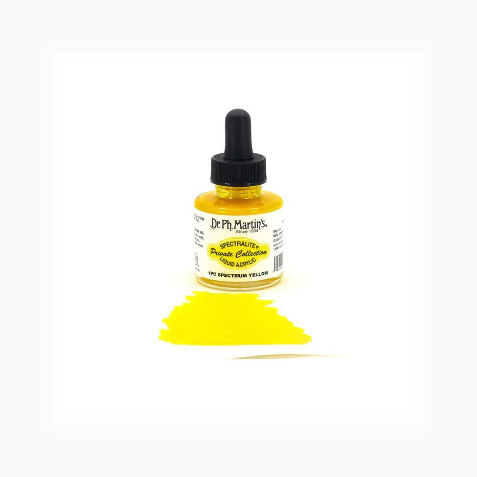 Spectrum Yellow Spectralite Private Collection Liquid Acrylics - 1.0oz