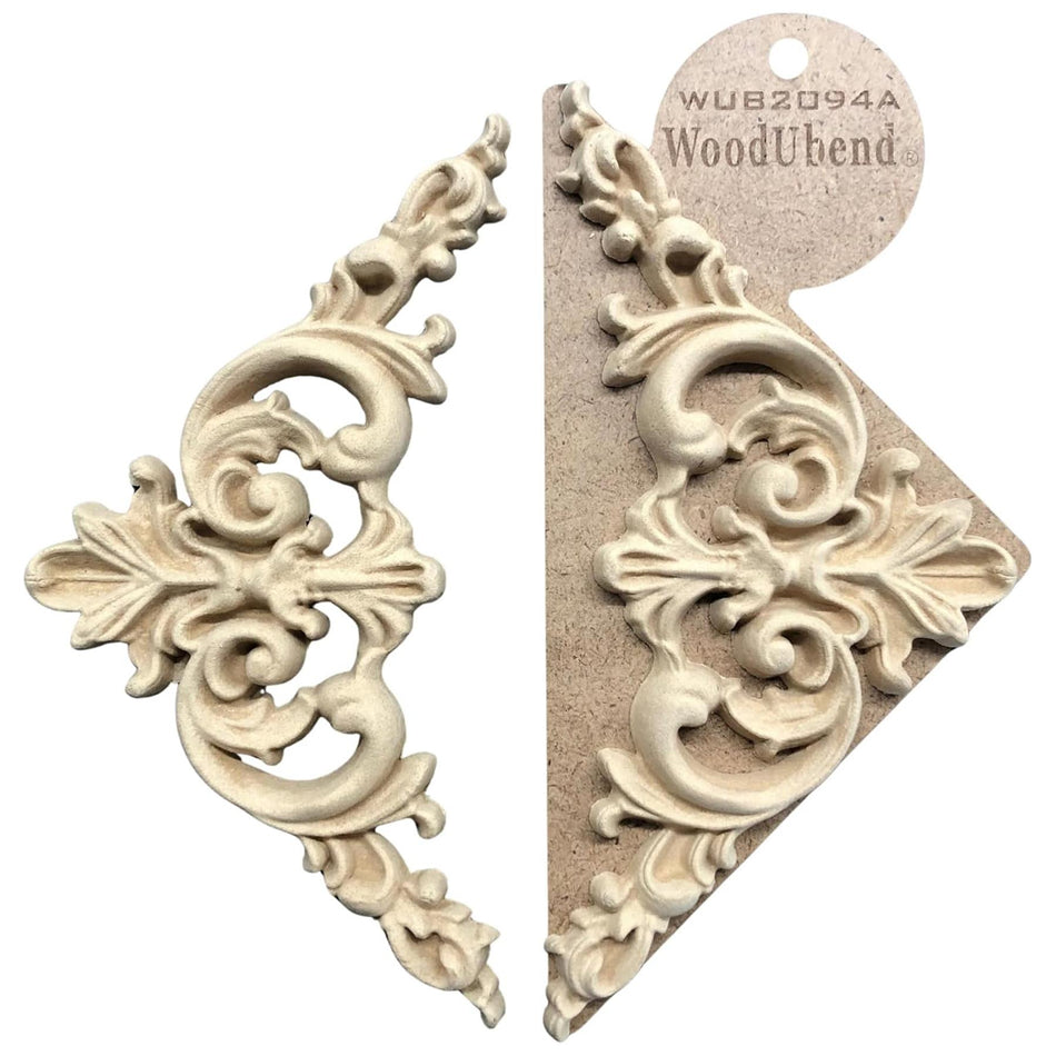 [WoodUBend] WUB2094A Corner Applique/Moulding - 110x210mm