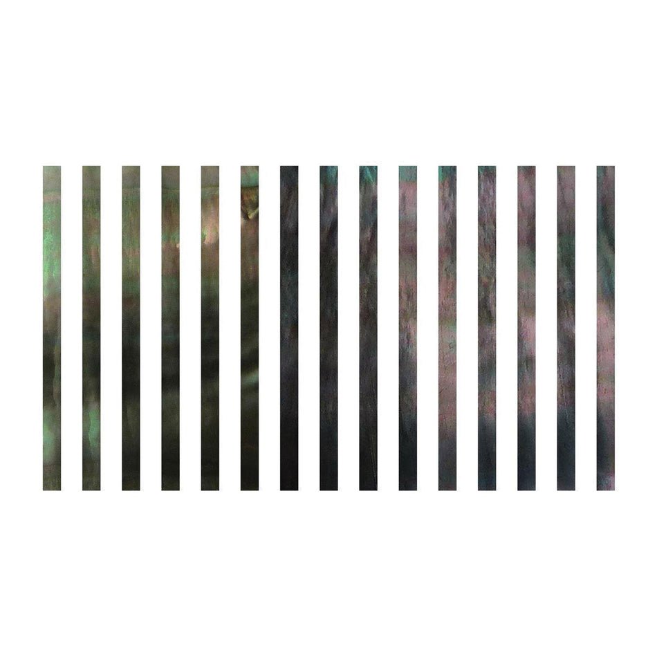 Black Mother of Pearl Straight Guitar Purfling - 25.4x1.6mm