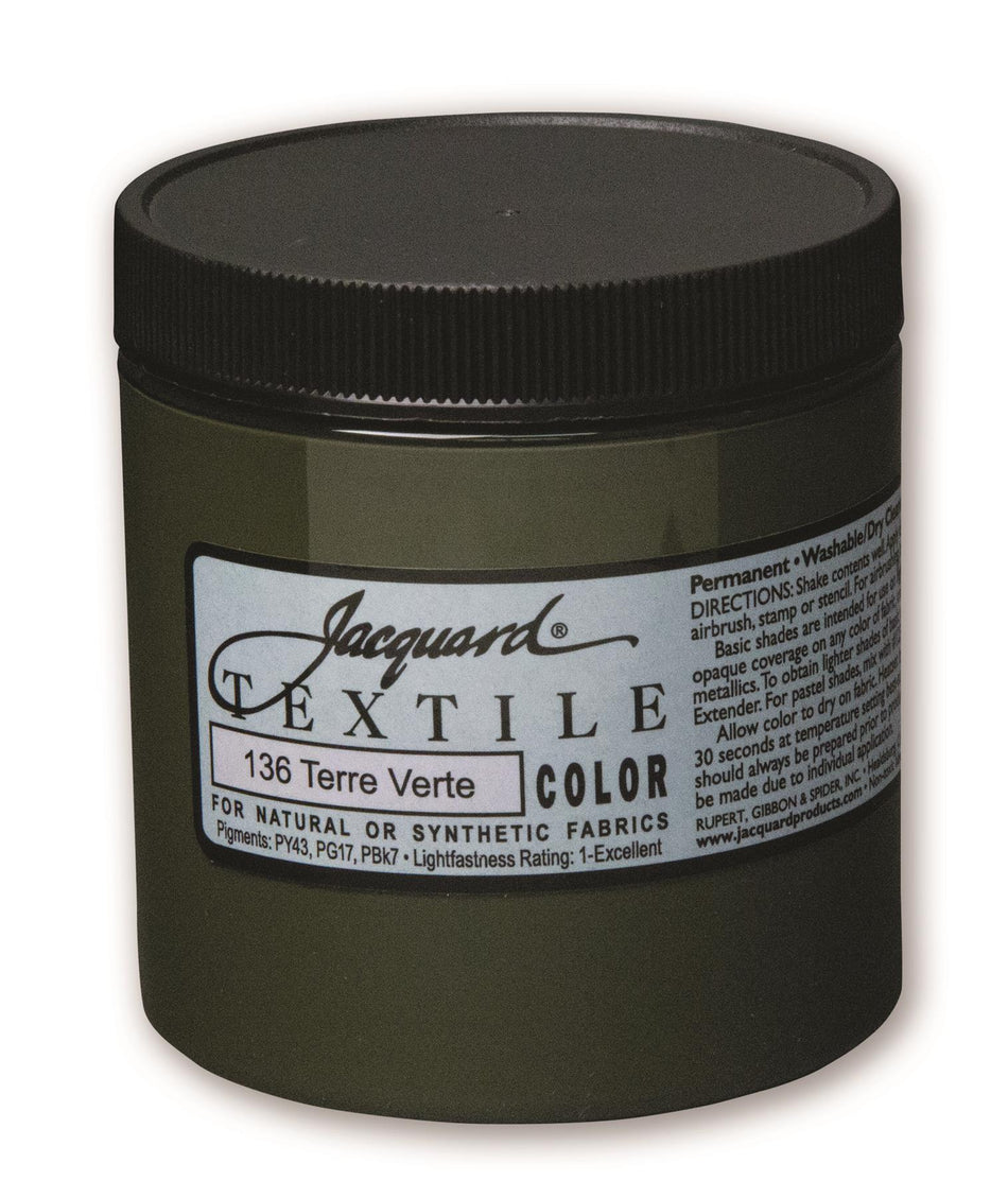 JAC2136 136 Terre Verte Textile Paint - 8 fl oz