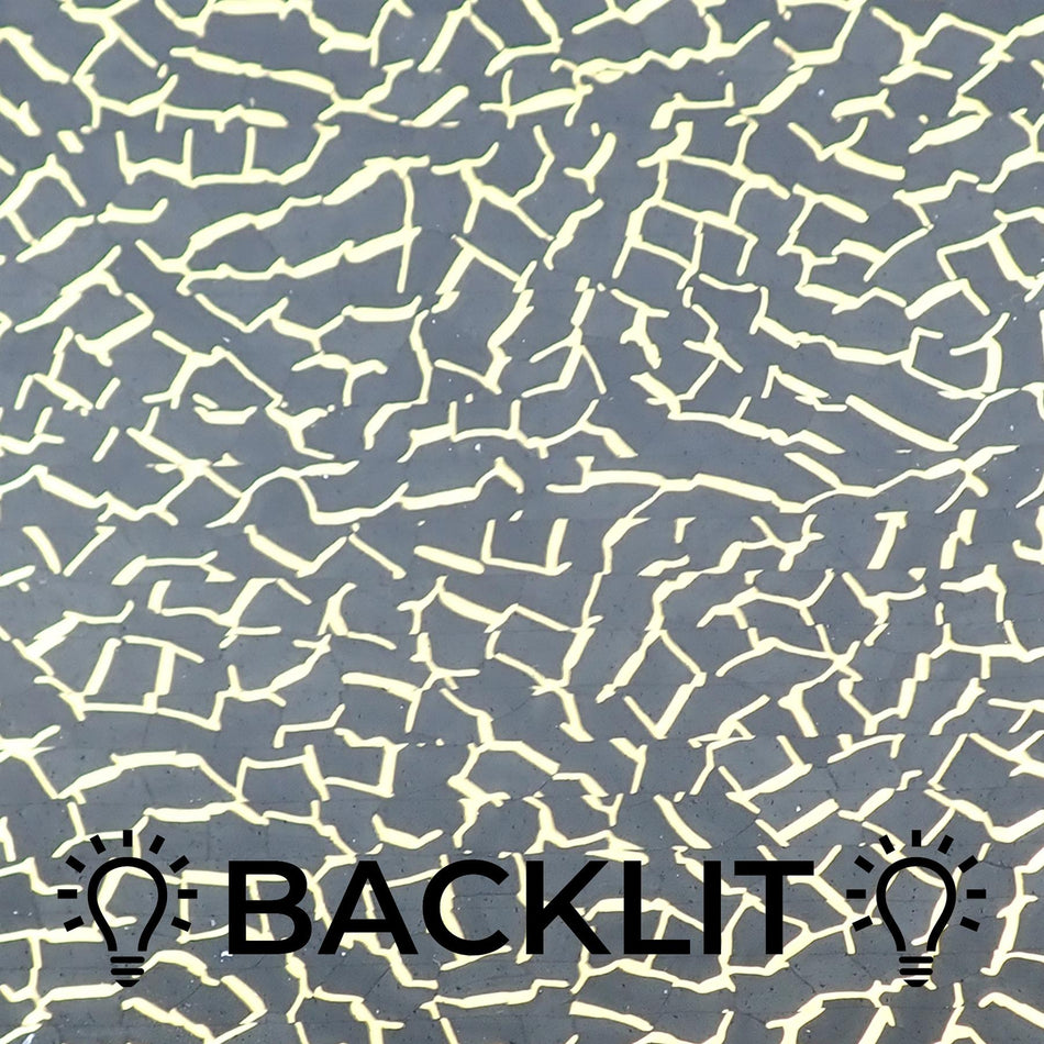 Black Crackle Celluloid Laminate Acrylic Sheet - 600x400x3mm
