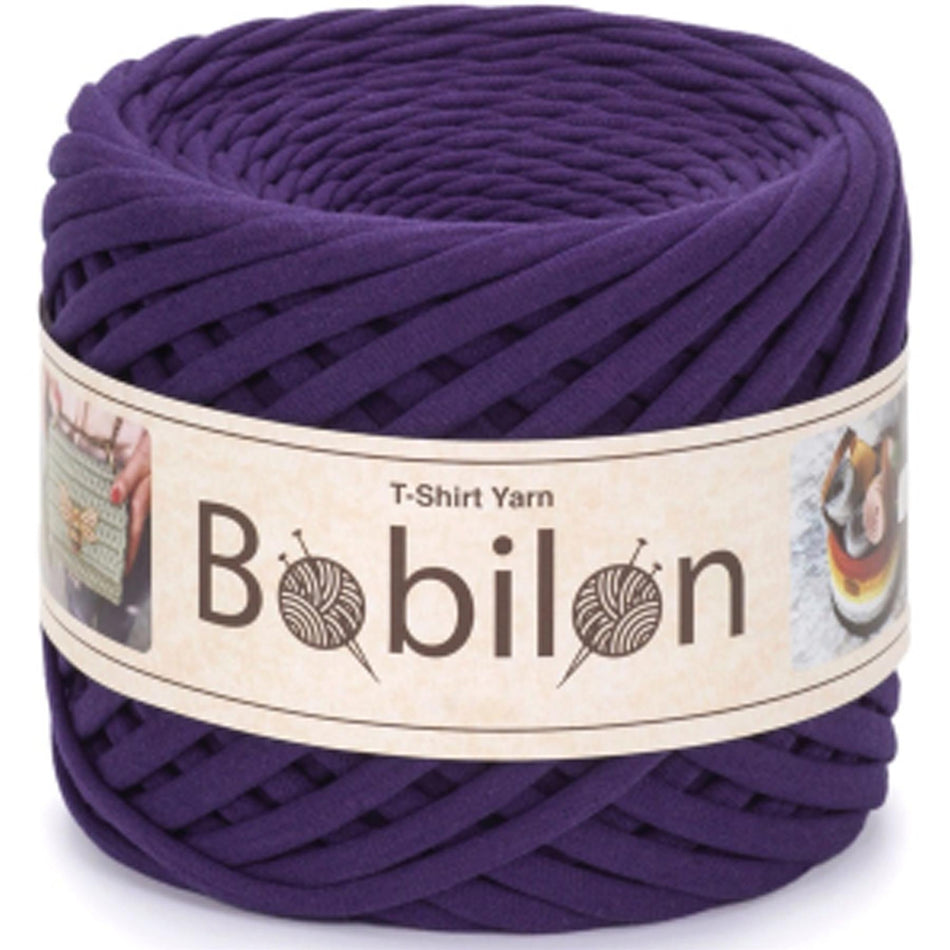 Mini Violet Cotton T-Shirt Yarn - 100M, 5-7mm, 220g