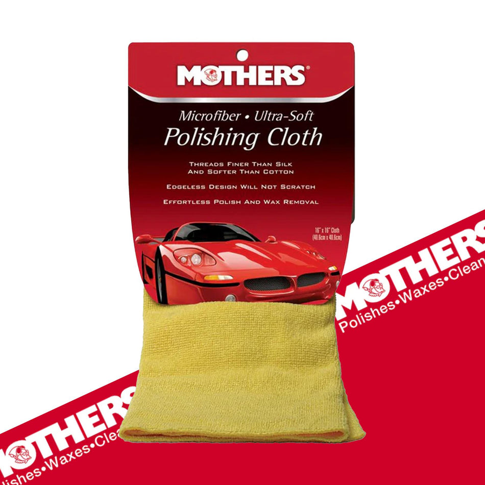 [Mothers] 155200 Ultra-Soft Microfibre Polishing Cloth - 40.6Cm x 40.6Cm