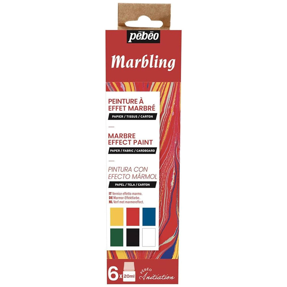Marbeling Paint Effect Starter Set - 20ml, 120ml Set of 6