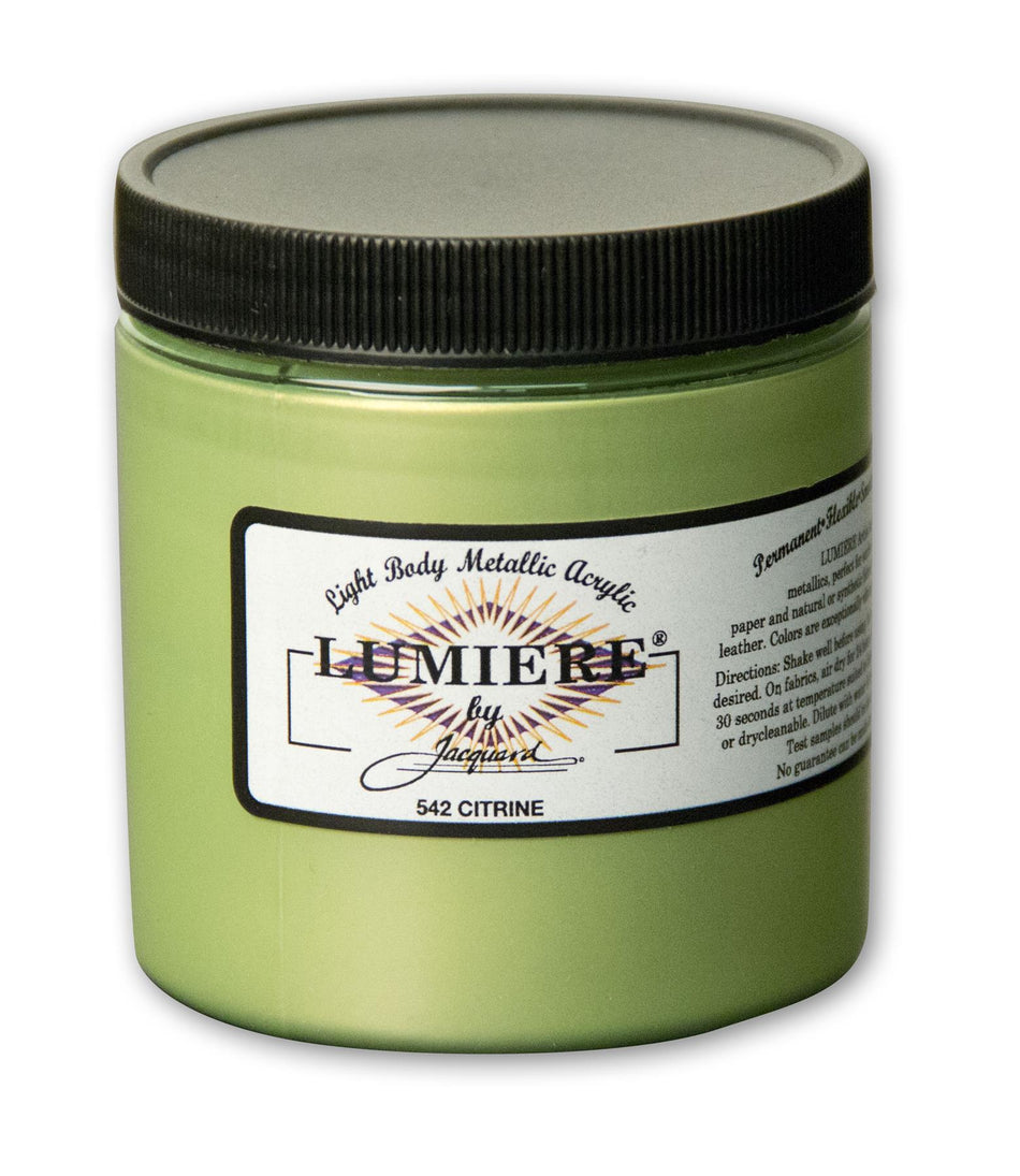 JAC2542 Lumiere 542 Citrine Metallic Acrylic Paint - 8 fl oz