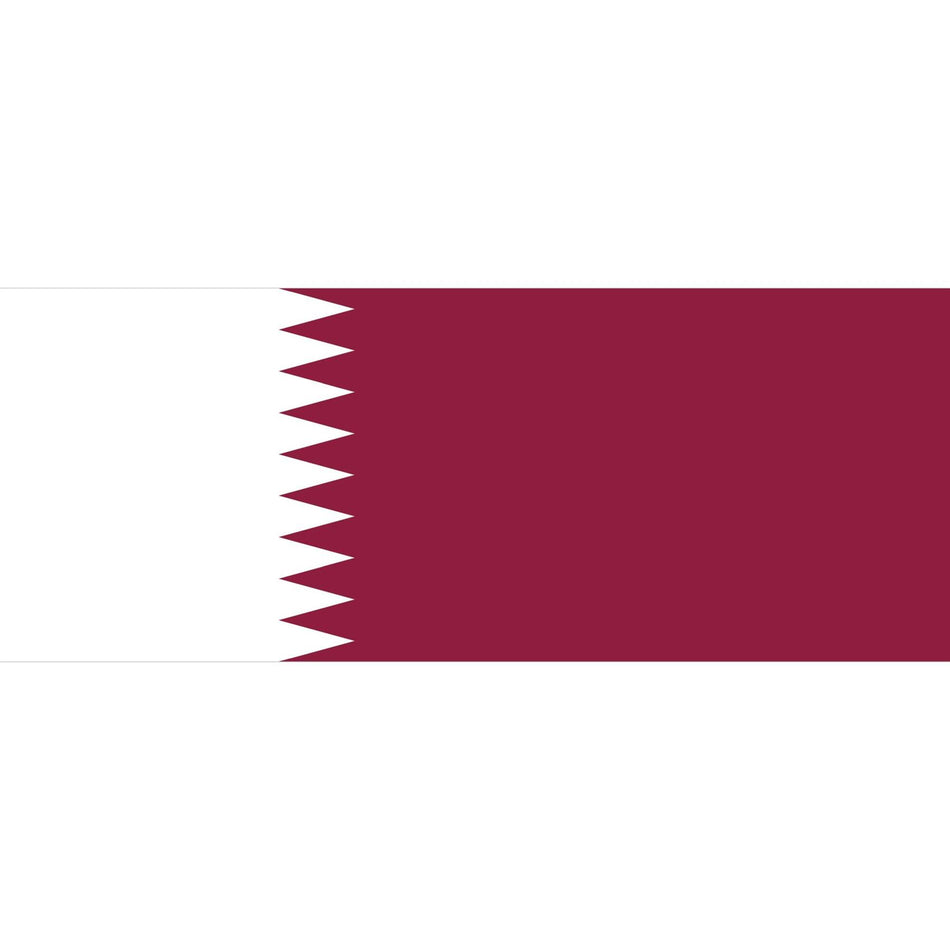 Qatar Flag Waterslide Decal