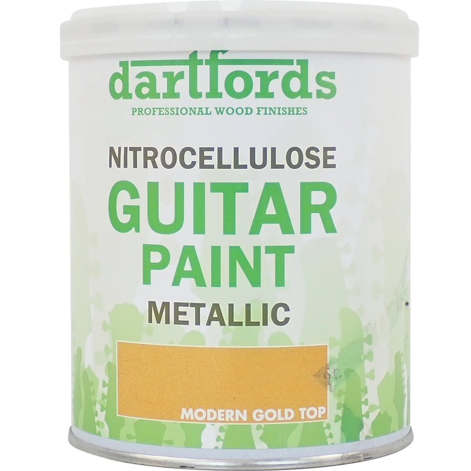 Modern Gold Top Metallic Nitrocellulose Guitar Paint - 1 litre Tin