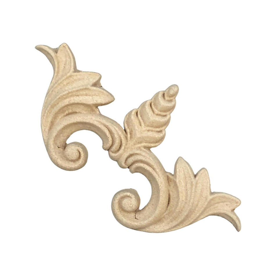 [WoodUBend] WUB6104 Centrepiece Applique/Moulding - 120x62mm