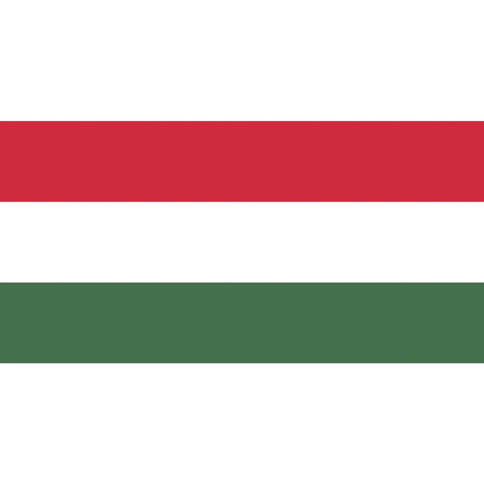 Hungary Flag Waterslide Decal