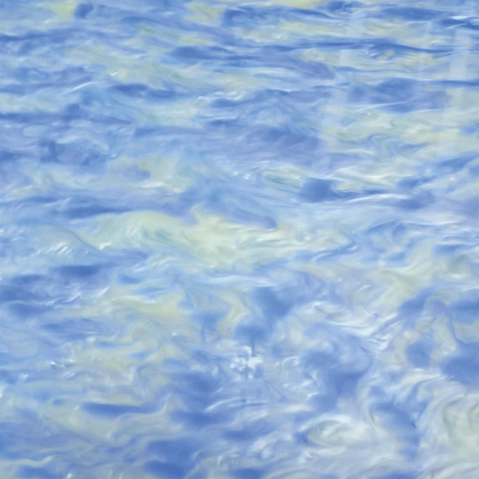 Blue, White Pearl Acrylic Sheet - 1000x600x3mm