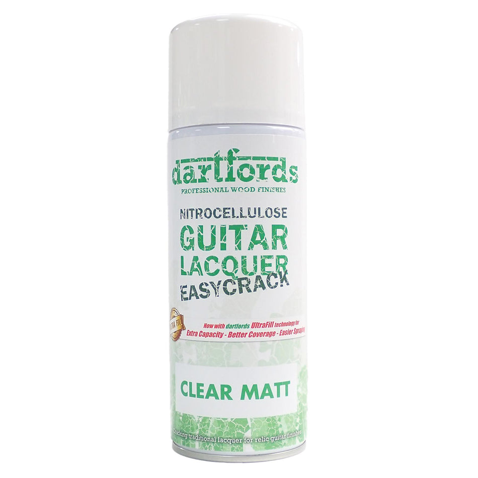 Matt Clear Easycrack Nitrocellulose Guitar Lacquer - 400ml Aerosol