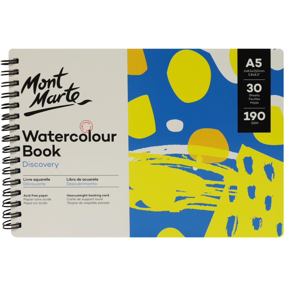 MSB0123 Watercolour Book 190Gsm - A5