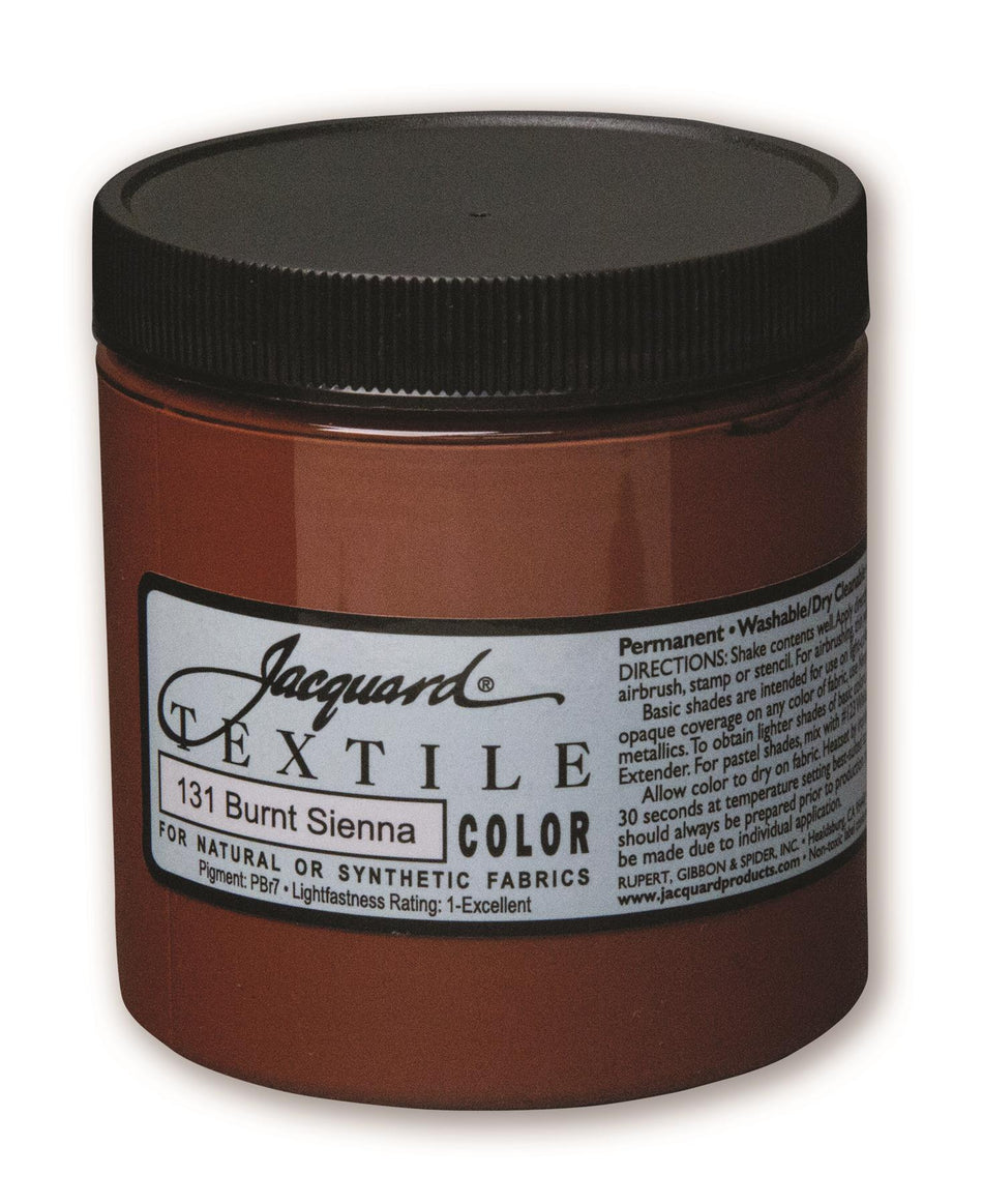 JAC2131 131 Burnt Sienna Textile Paint - 8 fl oz