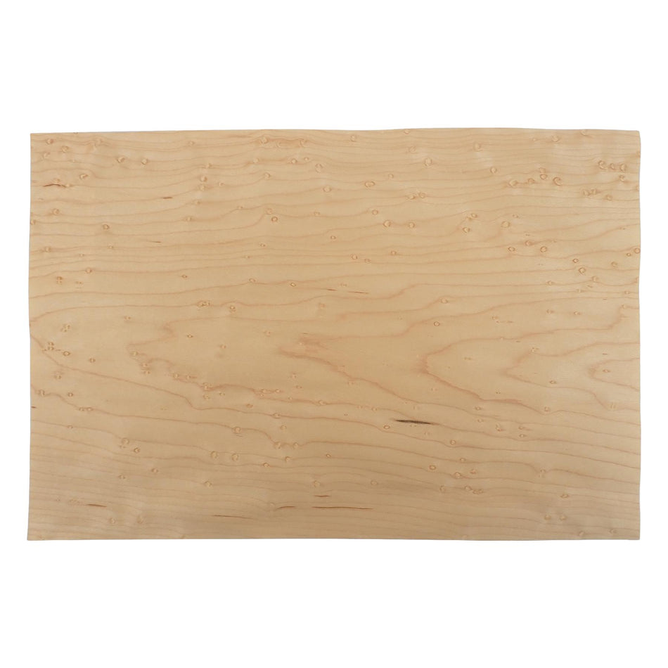 Birds Eye Maple Fleece Backed Natural Wood Veneer - 300x200x0.25mm