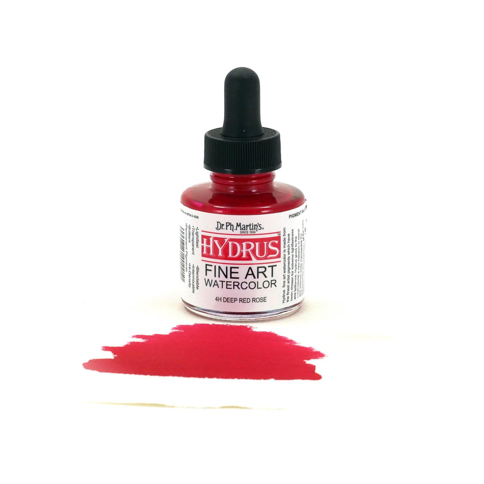 Deep Red Rode Hydrus Fine Art Watercolor - 1.0oz