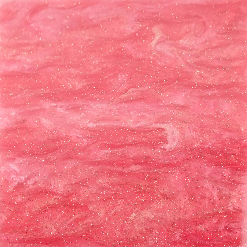 Pink Glittering Pearl Cast Acrylic Sheet (3mm thick)