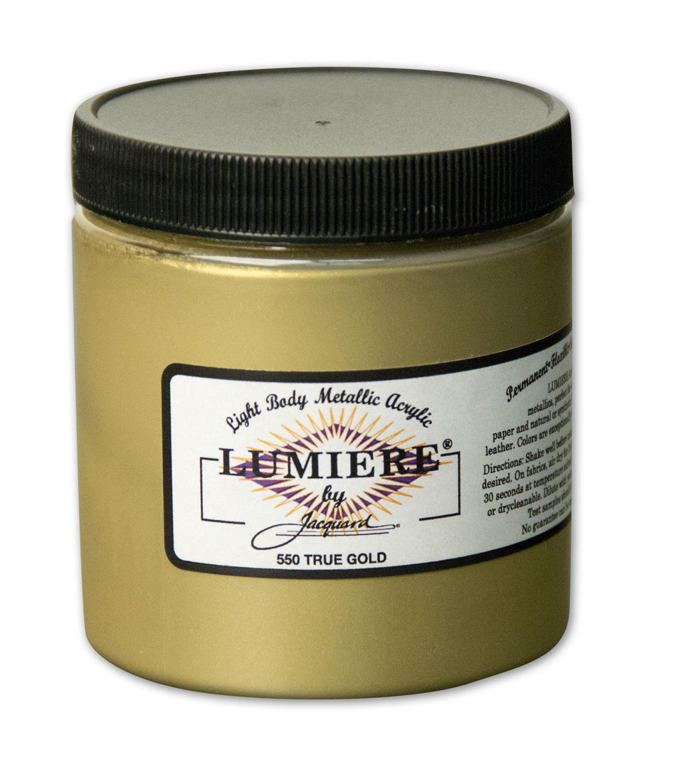 JAC2550 Lumiere 550 True Gold Metallic Acrylic Paint - 8 fl oz