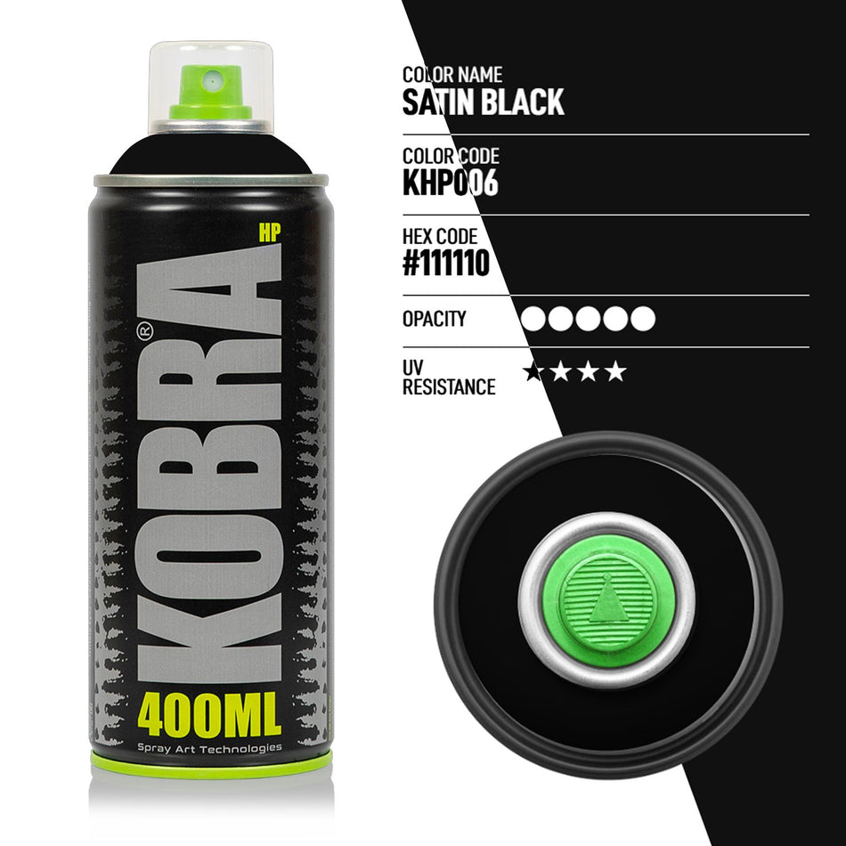 [Kobra] Hp Satin Black Spray Paint