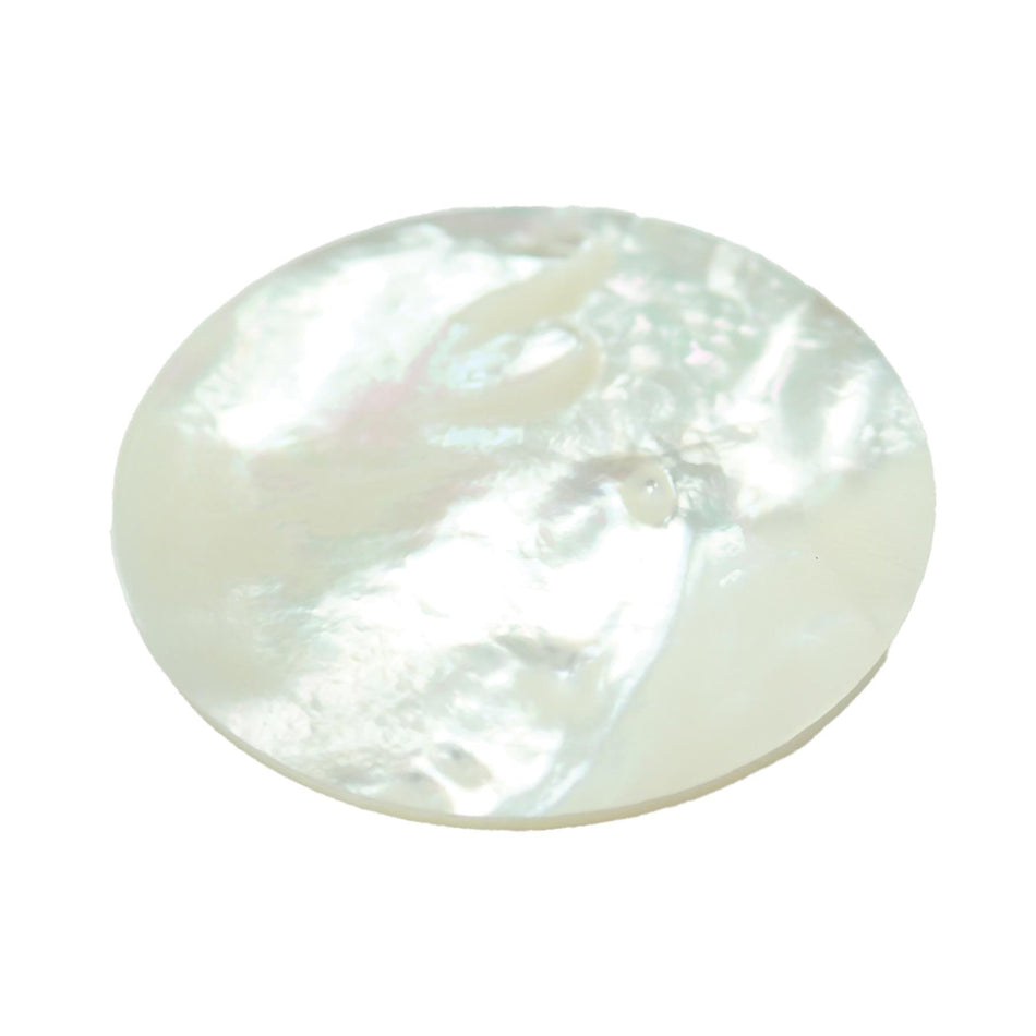 White Mother of Pearl Disc - 38.5x38.5x1mm, Circle