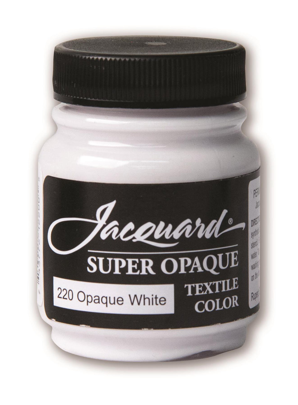 JAC1220 220 Super Op White Textile Color Paint - 2.25 fl oz