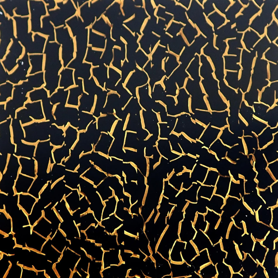 Black Crackle Celluloid Laminate Cast Acrylic Sheet (3mm thick)
