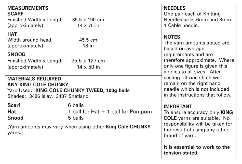 5832 Pattern