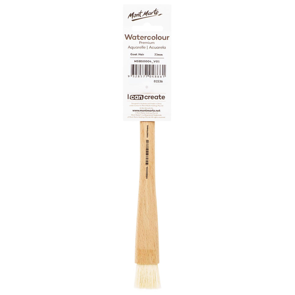 MSBS0004 Goat Hair Beech Hake Brush - 23mm