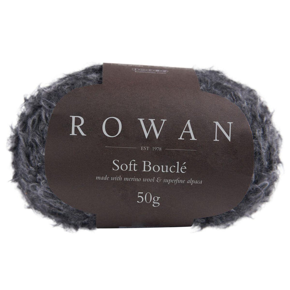 Soft Bouclé Slate 605 45% Cotton, 23% Alpaca 22% Wool, 10% Polyamide Yarn - 50g