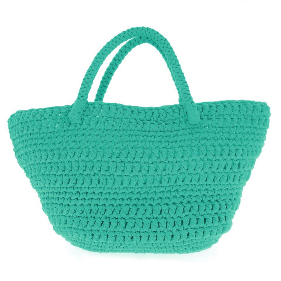 PAK168SP7 RibbonXL Happy Mint Cotton Avila Beachbag Crochet Kit