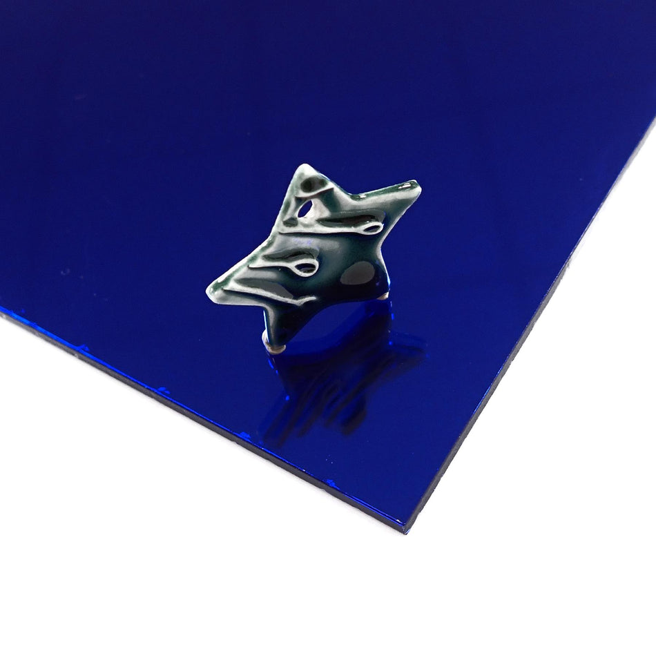 Blue Mirror Extruded Acrylic Sheet (3mm thick)