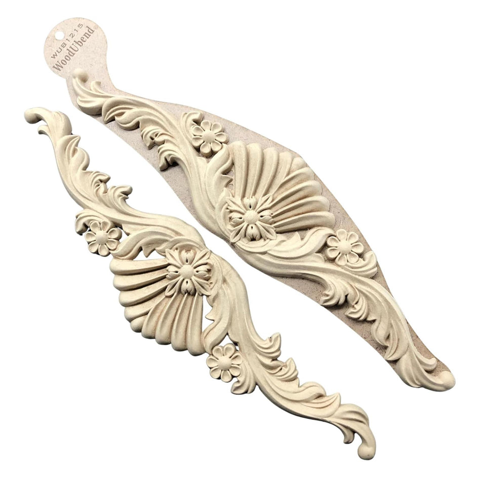[WoodUBend] WUB1215 Pediment Applique/Moulding - 100x420mm