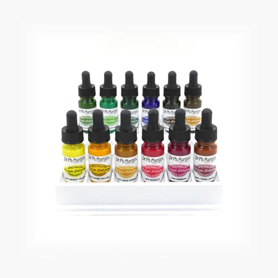 Set 2 Spectralite Private Collection Liquid Acrylics - 0.5oz, Set of 12