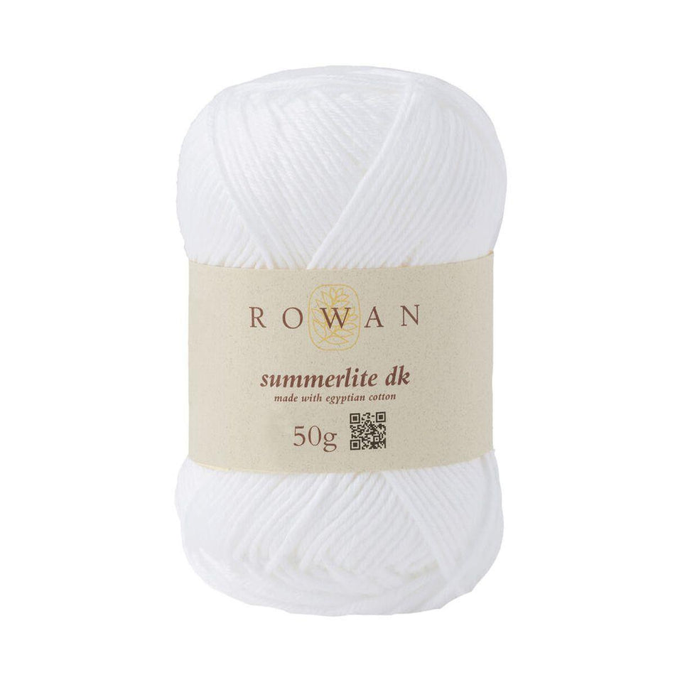 Summerlite DK White 465 100% Cotton Yarn - 50g