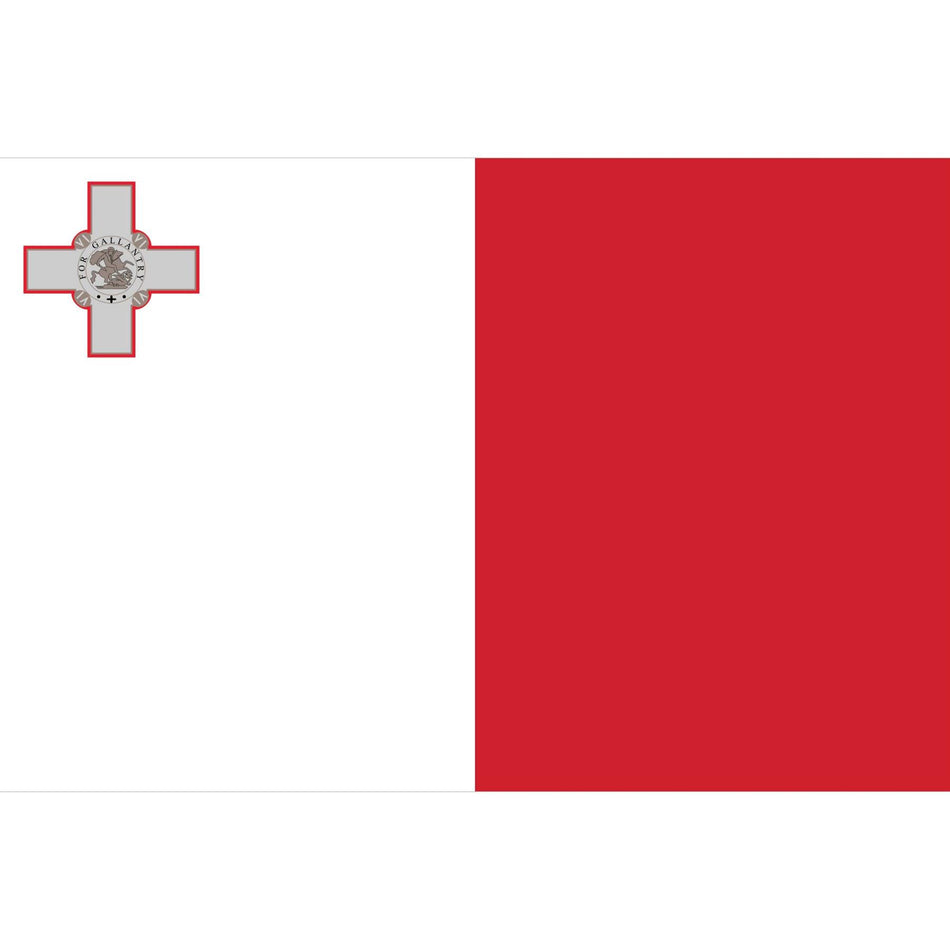 Malta Flag Waterslide Decal