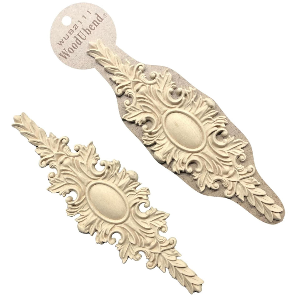 [WoodUBend] WUB2111 Centrepiece Applique/Moulding - 70x230mm