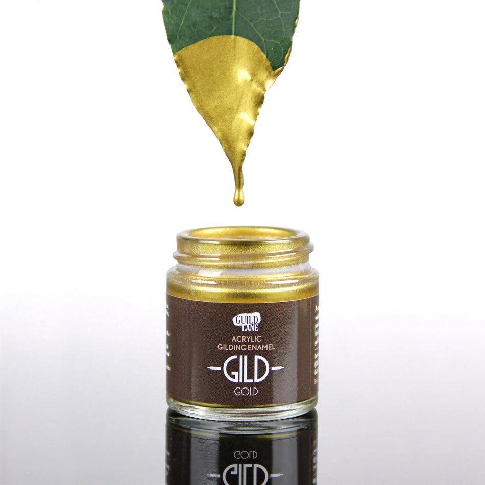 Gold Acrylic Gilding Enamel Paint - 30ml Jar