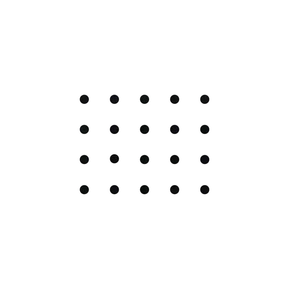 Black Plain CAB Dot Inlays - 6mm, Pack of 20, Circle