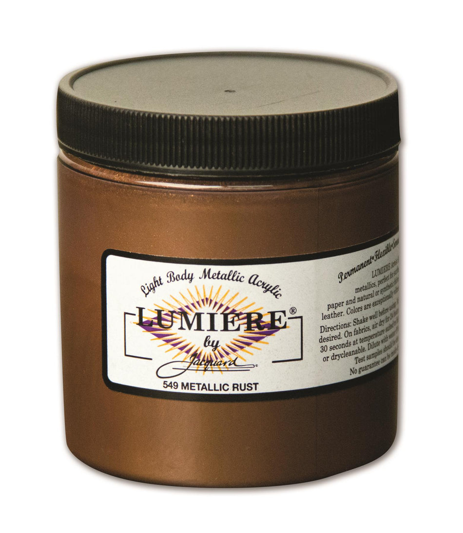 JAC2549 Lumiere 549 Metallic Rust Metallic Acrylic Paint - 8 fl oz