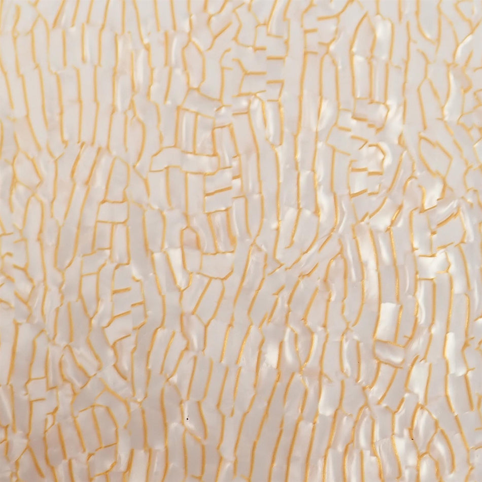 White Crackle Celluloid Laminate Cast Acrylic Sheet (3mm thick)