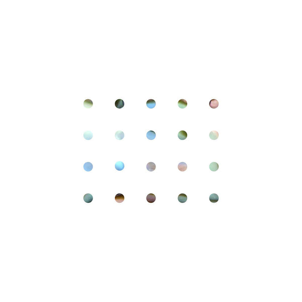 Abalone Shell Celluloid Dot Inlays - 6mm, Pack of 20, Circle