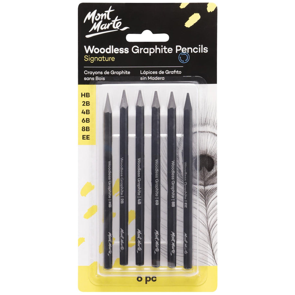 MPN0046 Woodless Graphite Pencils - Set of 6